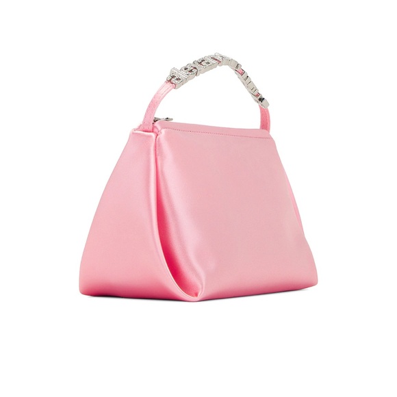 Alexander Wang Embellished Pink Micro Marques Satin Hand Bag - Picture 3 of 11